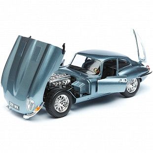 Машинка Bburago 1:18 Jaguar E-type Coupe (18-12044) silver