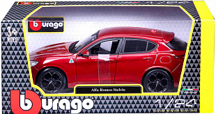 Коллекционная машина Bburago 1:24 Alfa Romeo Stelvio (18-21086) red
