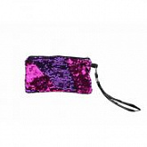 Косметичка с пайетками Lucky Т16302 red/purple