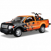 Масштабная модель автомобиля Maisto 1:24 Форд F-150 пикап с мотоциклом (32182)