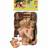 Пазлы на магните Vladi Toys А5 Маша и Медведь VT3205-49