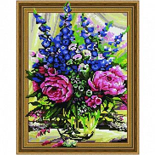 Картина из страз 5D Picasso Розово-люпиновый букет 5PD4050028