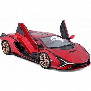 Машинка Bburago 1:24 Lamborghini Sián FKP 37 (18-21099) red