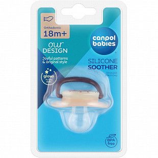 Пустышка Canpol babies силиконовая ортодонтическая Night Dreams 18+ мес. (22/502new) pink