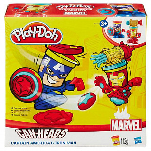 Игровой набор Play-Doh Железный Человек и Капитан Америка (B0594)