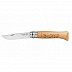 Нож Opinel №8 дубовая рукоять гравировка кабан 1624