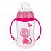 Поильник Canpol babies CUTE ANIMALS с ручками и силиконовым носиком 6м+ 320мл (56/512_pin) pink