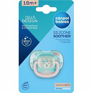 Пустышка Canpol babies Exotic Animals силиконовая симметричная 18+ мес. (34/922_lama)