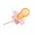 Пустышка Canpol babies Cute Animals Латексная Круглая 6-18 мес. (22/594) pink