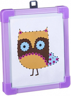 Картина из ниток Bondibon Нитяная графика Сова ВВ1696-1