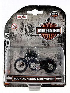 Масштабная модель мотоцикла Maisto 1:24 Harley-Davidson 2007 XL 1200N Nightster (35094)