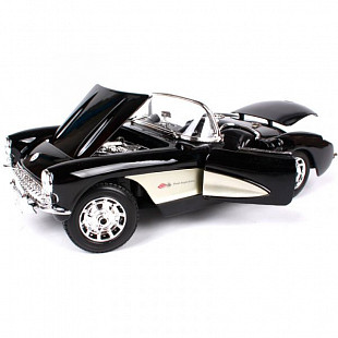 Масштабная модель автомобиля Maisto 1:18 Шевроле Корвет (1957) (31139) black