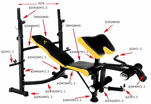 Силовая скамья DFC D7828