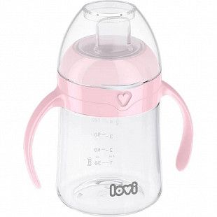 Поильник-непроливайка Lovi First Cup 150 мл 6м+ с мягким носиком (35/353) pink