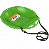 Ледянка дисковая с ремнем Цикл Веселый паровозик green