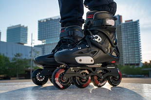 Роликовые коньки Powerslide Urban Imperial One Black Crimson 908276