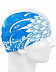 Шапочка для бассейна (плавания) взрослая Mad Wave Lagoon PU Coated white/blue