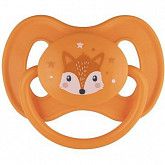 Пустышка Canpol babies Cute Animals Латексная Круглая 6-18 мес. (22/594_new) orange