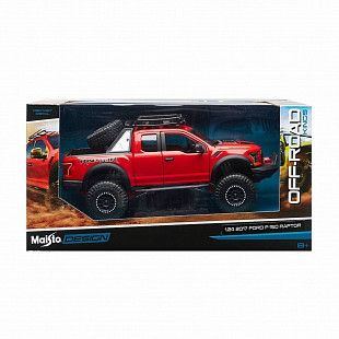 Масштабная модель автомобиля Maisto 1:24 Форд F-150 Раптор (32521) red
