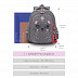 Рюкзак школьный GRIZZLY RAz-186-3 /2 grey