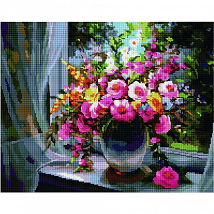 Картина из страз Picasso Букет на окне PD4050122