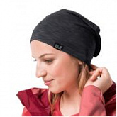 Шапка мужская Jack Wolfskin Travel Beanie black 1905601-6000559