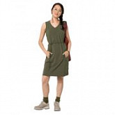 Платье женское Jack Wolfskin Tioga Road Dress delta green