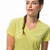 Футболка женская Jack Wolfskin Crosstrail T Women lemon