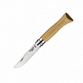 Нож Opinel №6 нержавеющая сталь, дуб