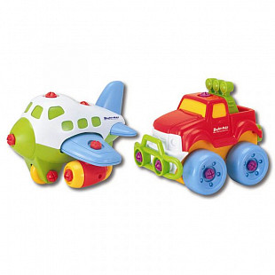 Игрушка Keenway Набор "BUILD"N PLAY" - самолет+джип (2 в 1) 11866