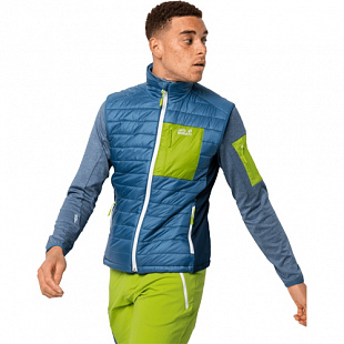 Ветрозащитный утепленный жилет мужской Jack Wolfskin Routeburn Vest M indigo blue