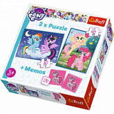 Пазлы Trefl 2в1 + игра Мой маленький пони Дружба - это чудо 90601