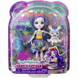Игровой набор Enchantimals Гламурные прически Зебры Земеры (HNV28)