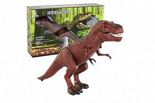 Игрушка-динозавр на радиоуправлении A-TOYS 9989 brown/black