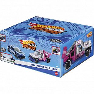 Игровой набор Hot Wheels Pull-Back Speeders 2022 Camaro ZL1 & Lolux (HPR91 HPR95)