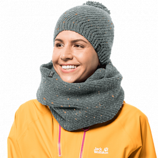 Шапка женская Jack Wolfskin Merino Cap Women greenish grey