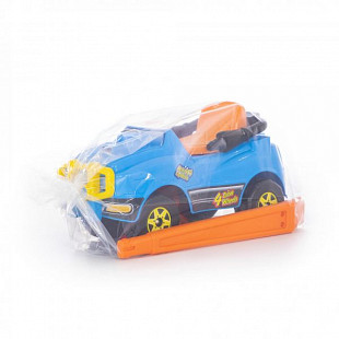 Джип-каталка Полесье с ручкой №3 71873 Blue