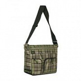 Сумка молодежная GRIZZLY MM-600-2 black/green square