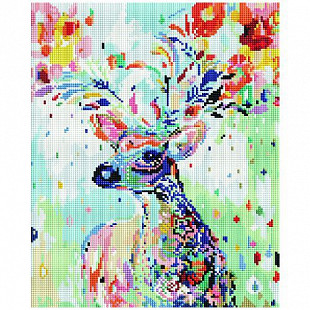 Алмазная мозаика Picasso "Цветочный олень" PD3040004