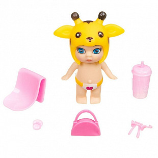 Кукла с аксессуарами Bondibon OLY в шапочке с животным ВВ3847