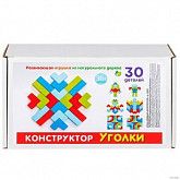 Игрушка деревянная Pinocchio WOOD11 Конструктор Уголки 30 деталей