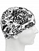 Шапочка для бассейна (плавания) детская Mad Wave 78 Silicone Printed Junior black/white