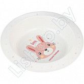 Тарелка Canpol babies Cute Animals Пластиковая Глубокая 270 мл 4м+ (4/412_pin2)