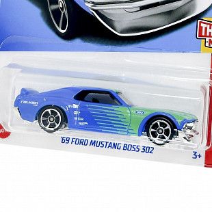 Машинка Hot Wheels Базовой коллекции '69 Ford Mustang Boss 302 244/250 (5785 HKJ48) mainline 2023