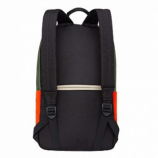 Городской рюкзак GRIZZLY RQ-010-2 /2 khaki/orange/black