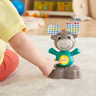 Музыкальная игрушка Fisher Price Музыкальный Лось GJB21 turquoise/violet