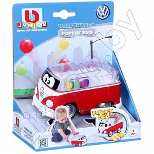 Машинка инерционная Bb Junior Volkswagen Samba Poppin bus (16-85109) red