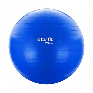 Мяч гимнастический, для фитнеса (фитбол) Starfit GB-104 75 см антивзрыв dark blue 