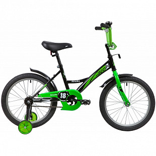 Велосипед Novatrack Strike 18" (2020) 183STRIKE.BKG20 black/green
