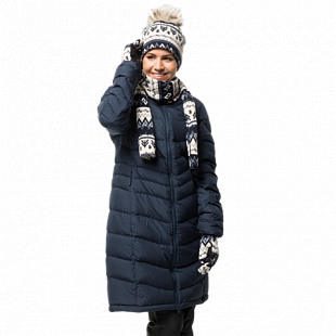 Шапка женская Jack Wolfskin Scandic Cap Women midnight blue all over